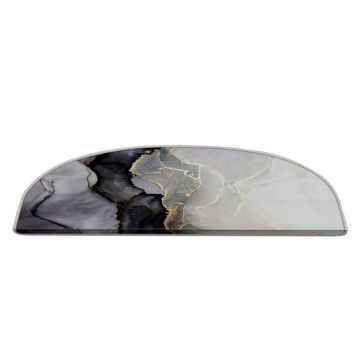 Covorașe pentru scări negre-albe 16 buc. 20x65 cm Golden Marble – Vitaus Covorașe pentru scări negre-albe 16 buc. 20x65 cm Golden Marble – Vitaus