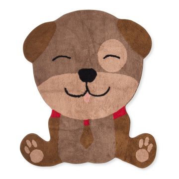 Covor pentru copii maro 120x140 cm Woof – Happy Friday