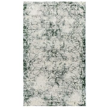 100x200 cm Covor premium Hatay, 70% Polyester și 30% Polipropilenă , Design Modern, Verde Smarald, Fir 10mm