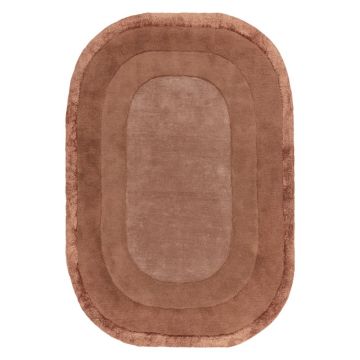 Covor cărămiziu handmade din amestesc de lână 160x230 cm Halo – Asiatic Carpets ieftin