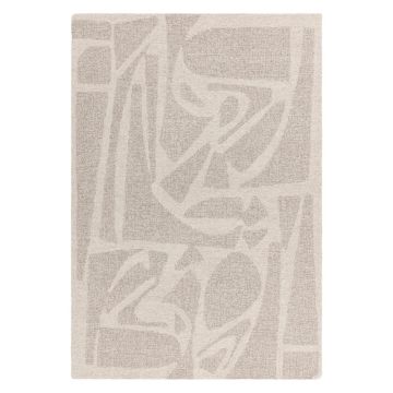 Covor crem handmade din lână 120x170 cm Loxley – Asiatic Carpets ieftin