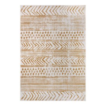 Covor de exterior galben ocru-alb 120x170 cm Biri – NORTHRUGS