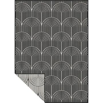 Covor de exterior negru-alb 120x170 cm Pangli Black – Hanse Home