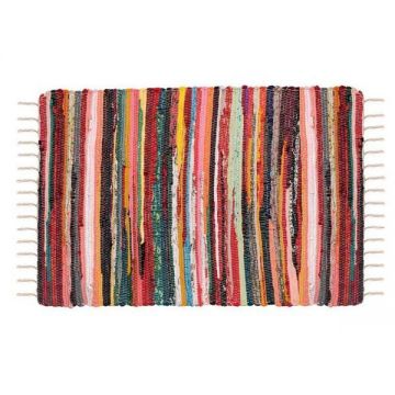 Covor decorativ traditional tesut Etno, multicolor, Dimensiune 120x90 cm ieftin