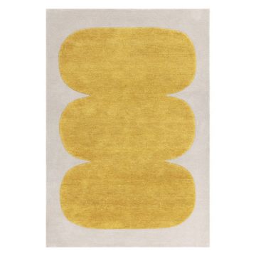 Covor galben ocru handmade din lână 120x170 cm Canvas – Asiatic Carpets