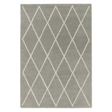 Covor gri handmade din lână 160x230 cm Albany – Asiatic Carpets