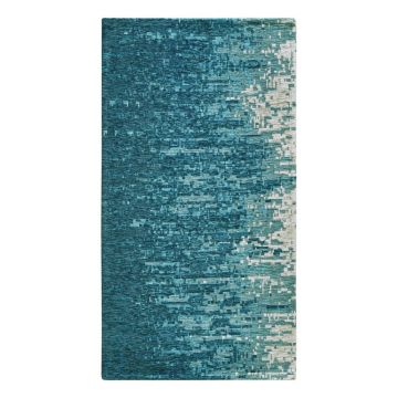 Covor tip traversă albastru lavabil 55x115 cm Tamigi Azzurro – Floorita