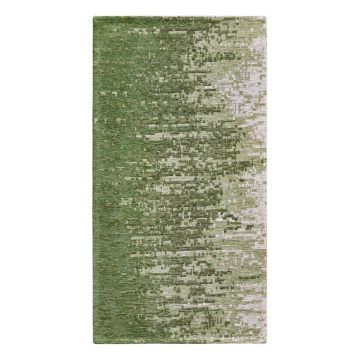 Covor tip traversă verde lavabil 55x140 cm Tamigi Verde – Floorita