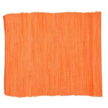 Covor traditional unicolor, portocaliu, 70x140 cm