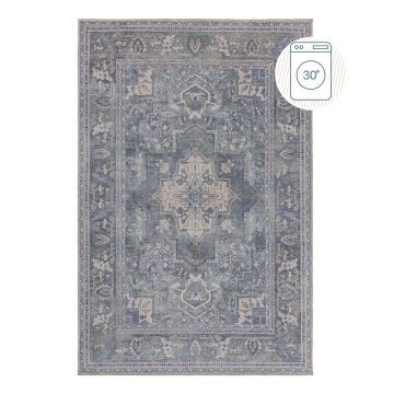 Covor verde lavabil din amestec de fibre reciclate 200x290 cm Windsor – Flair Rugs ieftin