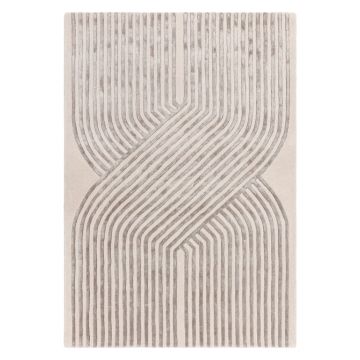 Covor crem handmade din amestesc de lână 160x230 cm Matrix – Asiatic Carpets ieftin
