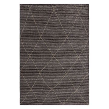 Covor gri închis din amestec de iută 200x290 cm Mulberrry – Asiatic Carpets