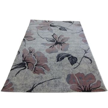 Covor modern Matrix 5546-16833, polipropilena, model floral, bej, 160 x 230 cm