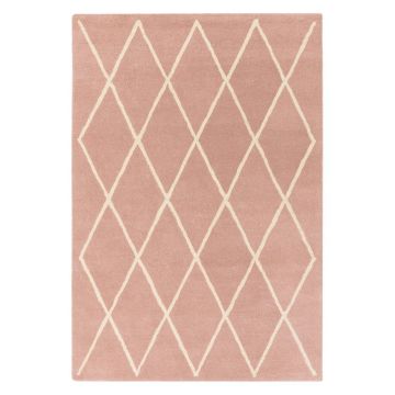 Covor roz handmade din lână 160x230 cm Albany – Asiatic Carpets la reducere