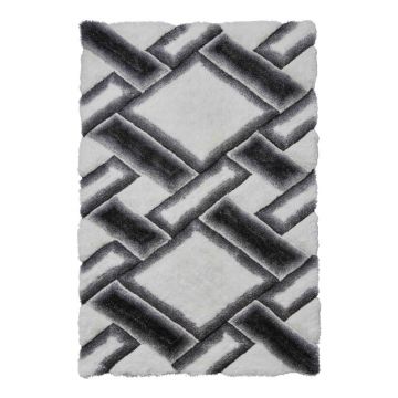 Covor Think Rugs Noble House, 120 x 170 cm, gri - alb