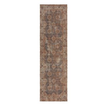 Covor tip traversă în culoare naturală handmade din amestec de iută 60x230 cm Miley – Flair Rugs ieftin