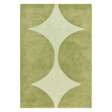 Covor verde handmade din lână 120x170 cm Canvas – Asiatic Carpets