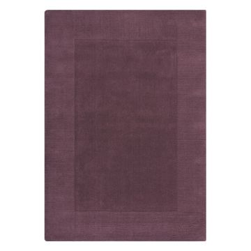 Covor violet handmade din lână 160x230 cm Border – Flair Rugs