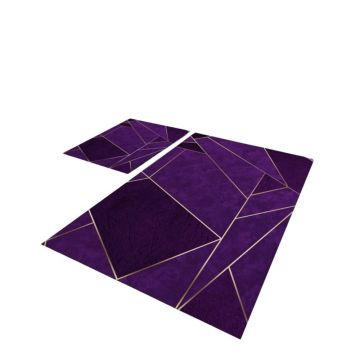 Covorașe de baie violet 2 buc. 60x100 cm – Mila Home