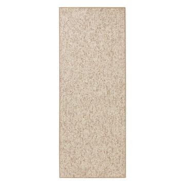 Covor tip traversă maro deschis 80x300 cm Wolly – BT Carpet