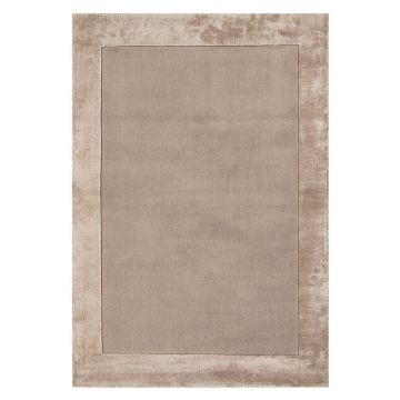 Covor maro deschis handmade din amestesc de lână 80x150 cm Ascot – Asiatic Carpets ieftin