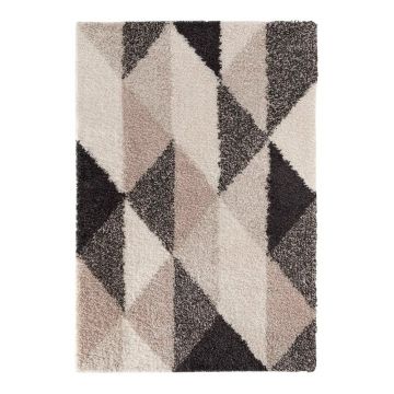 Covor negru-bej 160x230 cm Prism – douceur d'intérieur ieftin