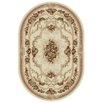 Covor Clasic Lotos Crem, 60x110 cm ieftin