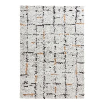 Covor Mint Rugs Grid, 120 x 170 cm, crem