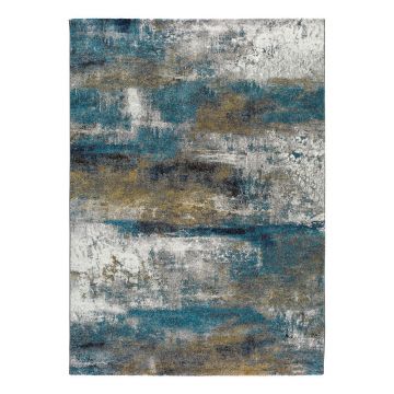 Covor Universal Kalia Abstract, 160 x 230 cm, albastru ieftin