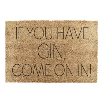 Covoraș de intrare din fibre de nucă de cocos 40x60 cm If You Have Gin – Artsy Doormats Covoraș de intrare din fibre de nucă de cocos 40x60 cm If You Have Gin – Artsy Doormats