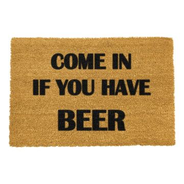Covoraș intrare din fibre de cocos Artsy Doormats Come Again and Bring Beer, 40 x 60 cm