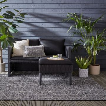 Covor Napoli Negru 120x170 cm, Flair Rugs