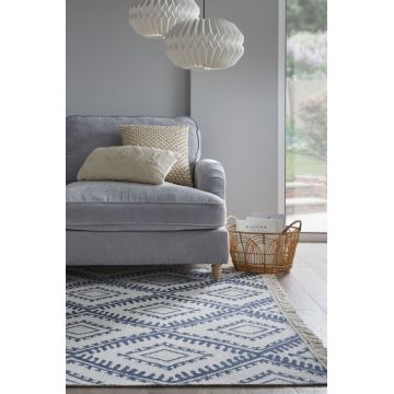 Covor Alix Recycled Rug MONOCROM/Bleumarin 160X230 cm, Flair Rugs