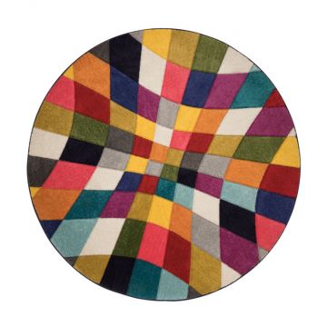 Covor Rhumba Multicolor 160X160 cm, rotund, Flair Rugs