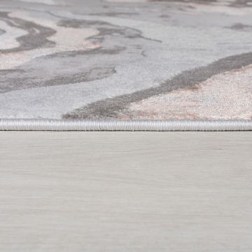 Covor traversă Marbled Roz Pal 80X300 cm, Flair Rugs la reducere