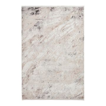 Covor crem din viscoză 200x290 cm Bellagio – Think Rugs