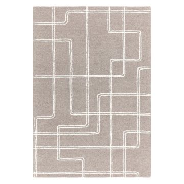 Covor gri deschis handmade din lână 200x300 cm Ada – Asiatic Carpets ieftin