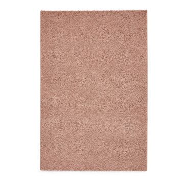 Covor în culoarea somonului lavabil din fibre reciclate 80x150 cm Bali – Think Rugs