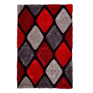 Covor roșu handmade 150x230 cm Noble House – Think Rugs la reducere