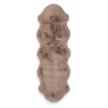 Covor tip traversă maro deschis sintetic 60x180 cm Super Teddy – Think Rugs Covor tip traversă maro deschis sintetic 60x180 cm Super Teddy – Think Rugs