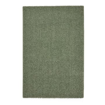 Covor verde lavabil din fibre reciclate 80x150 cm Bali – Think Rugs ieftin