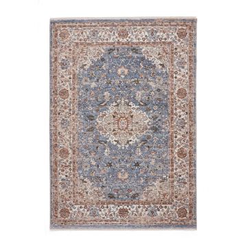 Covor albastru/bej 80x150 cm Vintage – Think Rugs