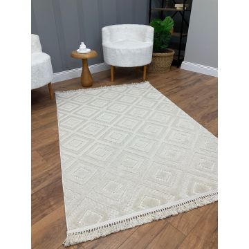 Covor Dizayn Baklava, Bej, 300x100 cm