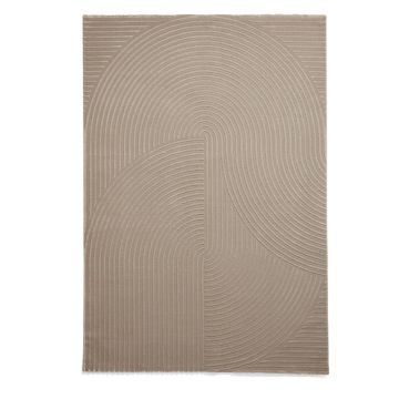 Covor maro deschis lavabil din fibre reciclate 120x170 cm Flores – Think Rugs ieftin