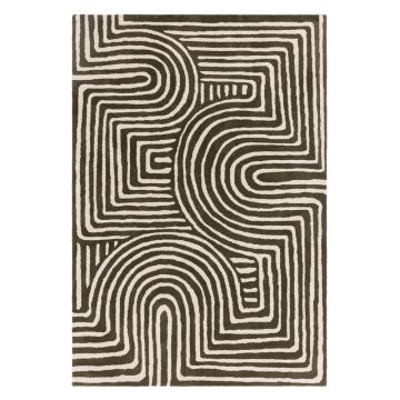 Covor verde handmade din lână 160x230 cm Reef – Asiatic Carpets ieftin