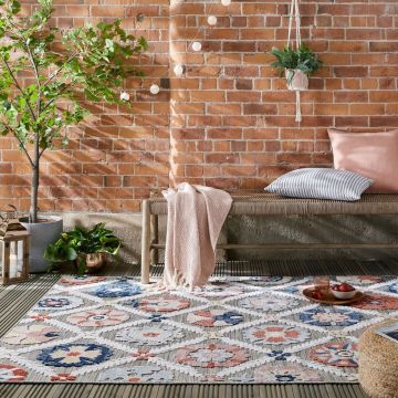 Covor de exterior Flora Outdoor Grey, Flair Rugs, 160x230 cm, polipropilena, gri