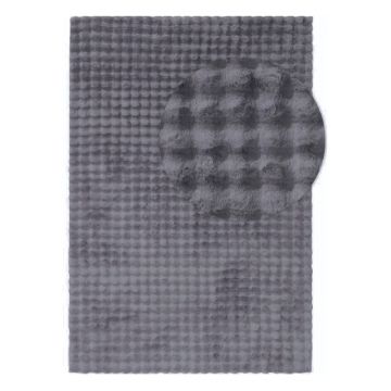 Covor gri antracit lavabil 120x170 cm Bubble Anthracite – Mila Home