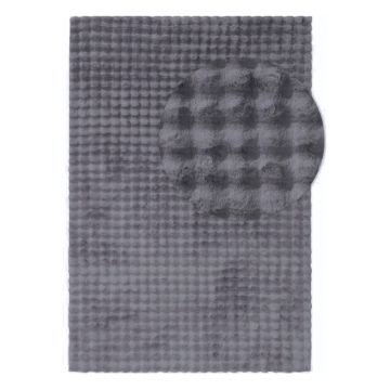 Covor gri antracit lavabil 150x230 cm Bubble Anthracite – Mila Home