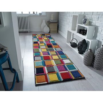 Covor Waltz Multi, Flair Rugs, 66x300 cm, polipropilena, multicolor