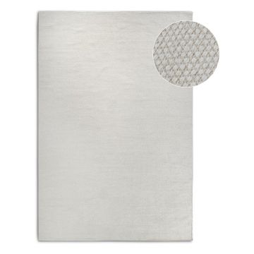 Covor crem țesut manual din amestesc de lână 80x150 cm Pradesh Natural White – Elle Decoration